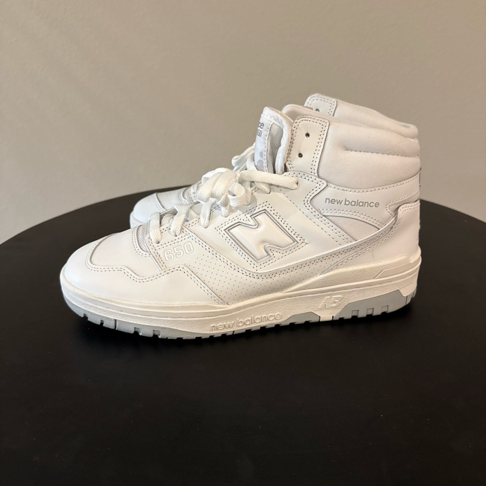 New Balance 650 High-Top Sneakers - White/Grey